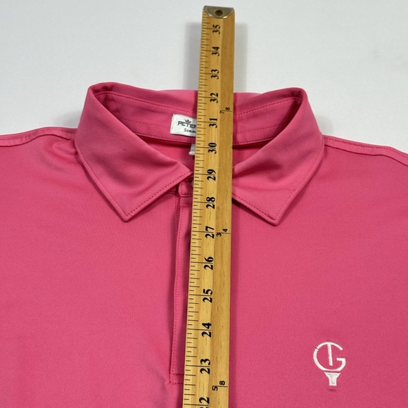 Peter Millar Polo Shirt Mens Large Pink Summer Comfort Golf Performance Stretch - Picture 7 of 11
